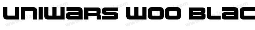 Uniwars W00 Black字体转换